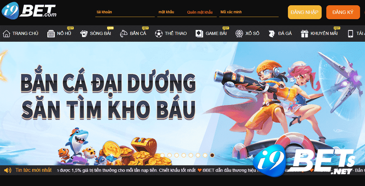 Bắn Cá i9Bet – Chinh phục đại dương, nhận ngàn phần thưởng