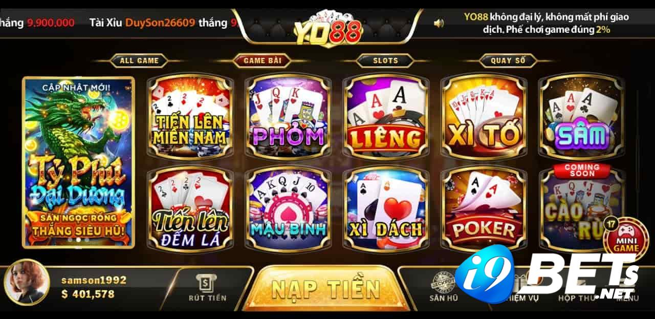 Cổng game Yo88 - đẳng cấp quốc tế đầy ấn tượng